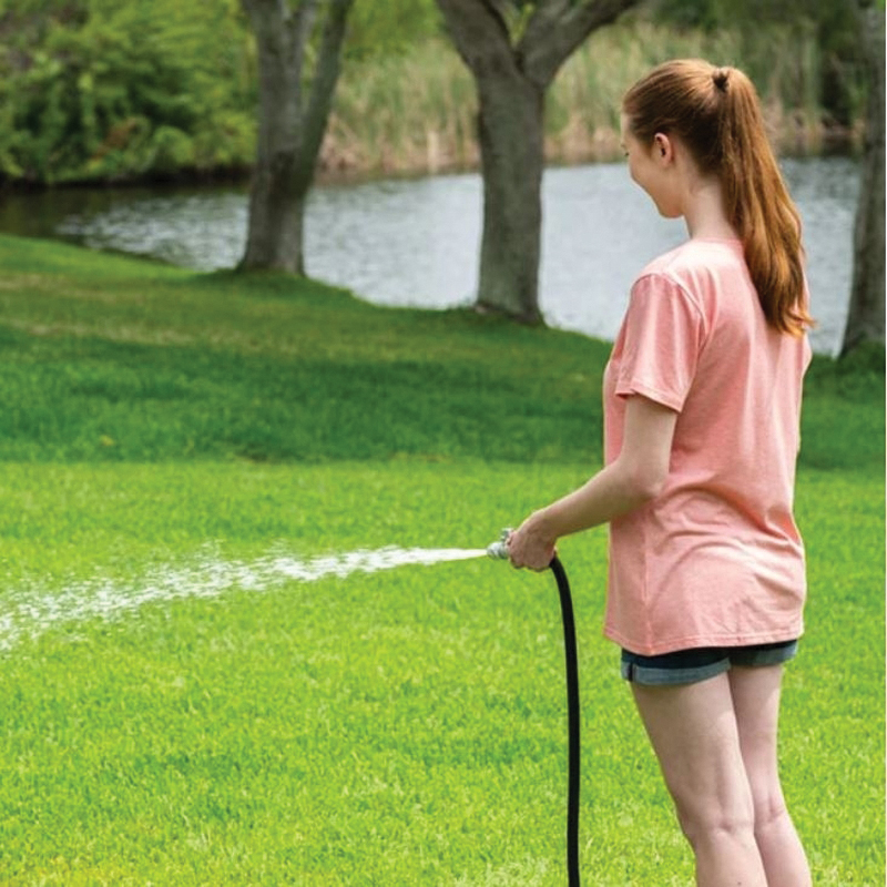 Flexible Garden Hose, Silver Bullet, 3/4 in, 25 ft L, Hybrid Polymer, Black - 3