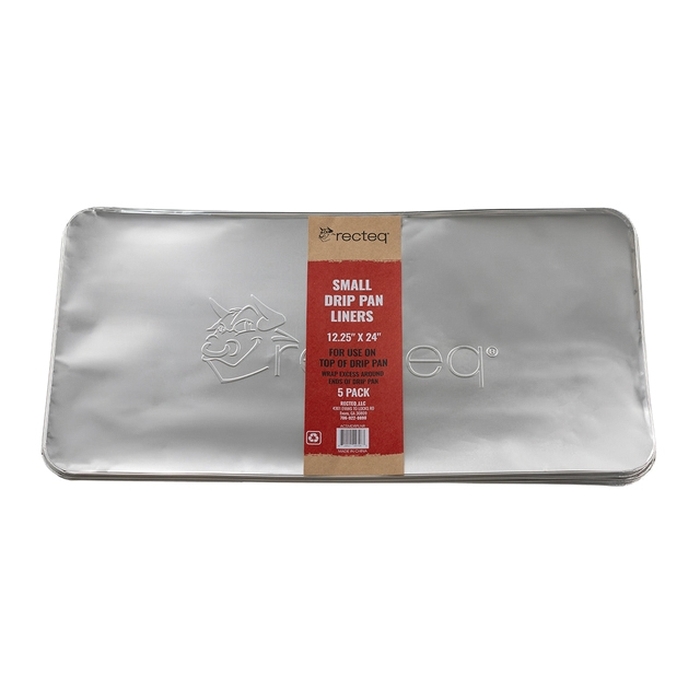 Small Drip Pan Liner, Recteq, Aluminum, 5PK - 3