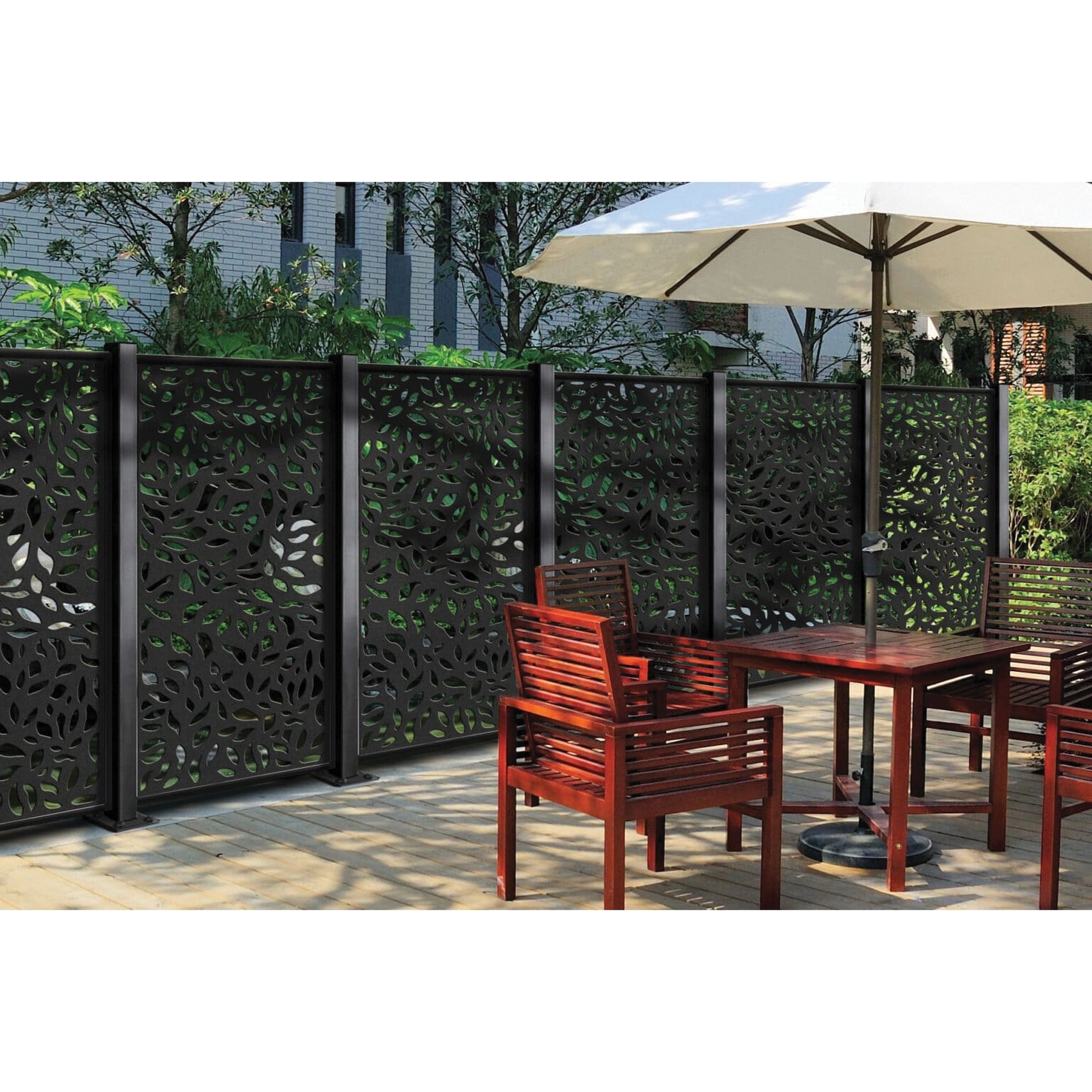 DESIGN VU Evergreen Series DVU3603C Decorative Screen Panel, 5/16 in H, 36 in W, Superb Design Agility Panel, Charcoal - 2
