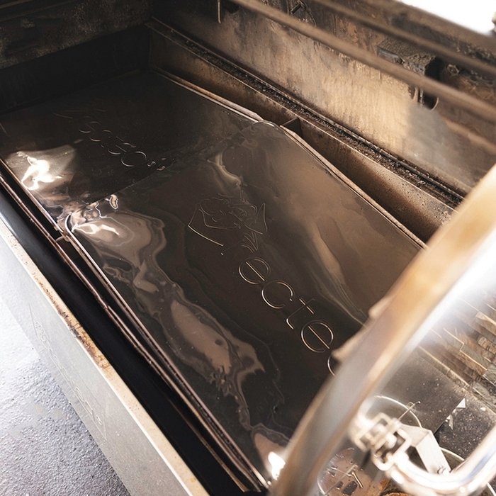 Large Drip Pan Liner, Recteq, 34 in L, 15-1/4 in W, Aluminum, 5PK - 5