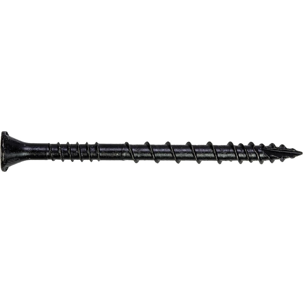 Deck-Drive DSV Series Structural Screw, Simpson Strong-Tie, #10 Thread, 2-1/2 in L, Flat Head, Carbon Steel - 1