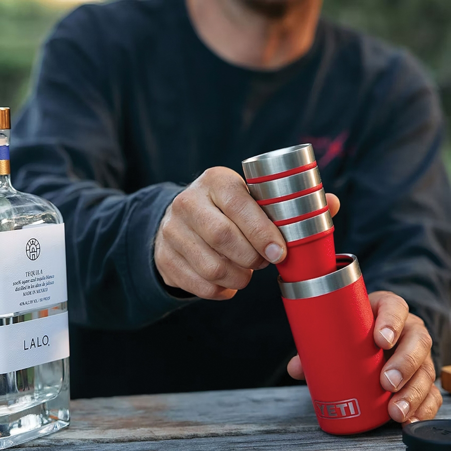 Yeti 21071506268 Shot Glass Set with Carrying Case, 1.7 oz, Stainless Steel, Big Sky Blue - 5