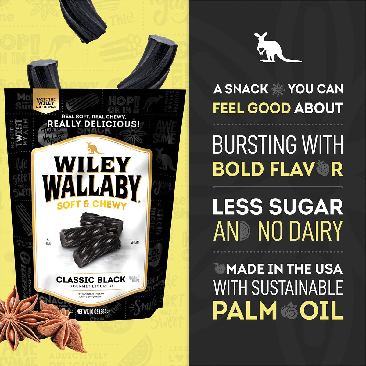 Wiley Wallaby 1040338 Gourmet Licorice, Classic Black, 10 oz Bag - 3