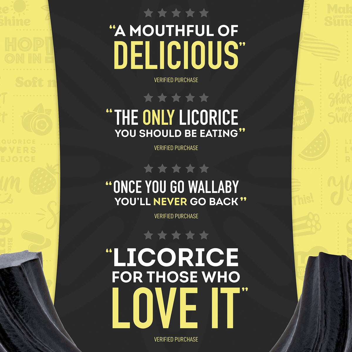 Wiley Wallaby 1040338 Gourmet Licorice, Classic Black, 10 oz Bag - 4