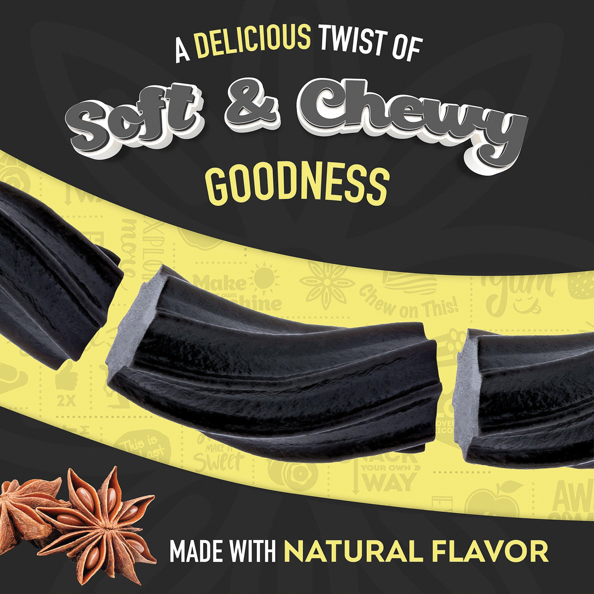 Wiley Wallaby 1040338 Gourmet Licorice, Classic Black, 10 oz Bag - 5