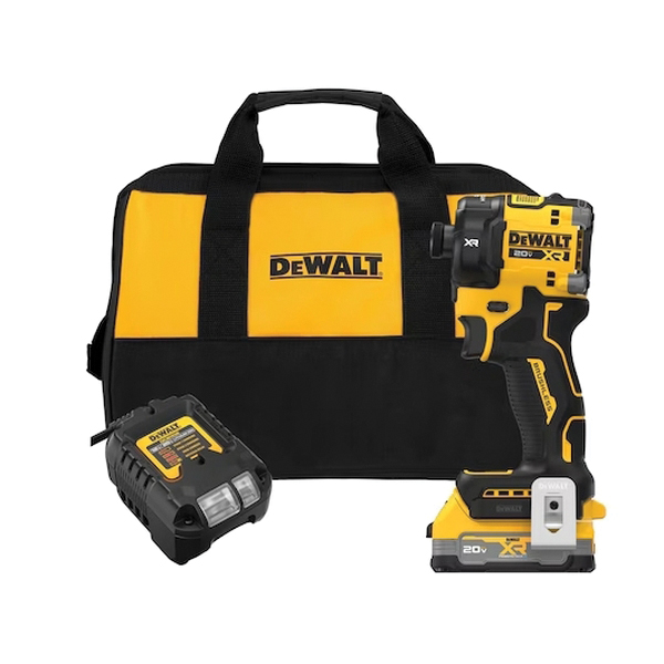 20V MAX XR DCF870E1 Cordless Quiet Hydraulic Impact Driver Kit, Battery Included, 20 V, 1.7 Ah, 1/4 in Drive