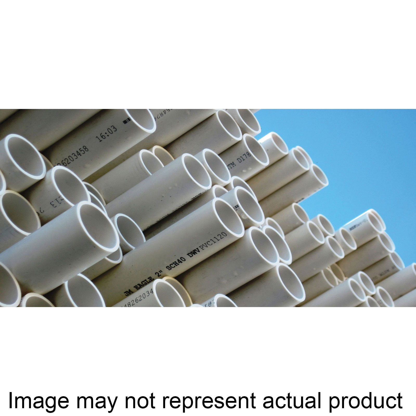 SDR Series 32862 Pipe, 1-1/4 in, 10 ft L, Solvent Weld, SDR 21 Schedule, PVC