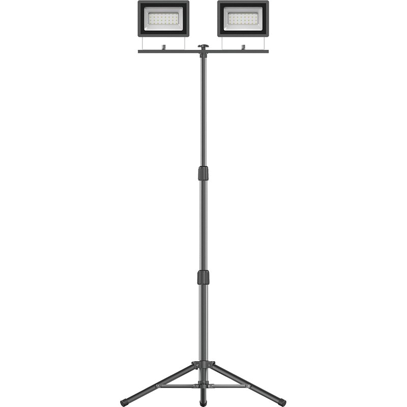 CL-TWL10K Work Light with Tripod, 120 V, 80 W, 2-Lamp, LED Lamp, 10,000 Lumens