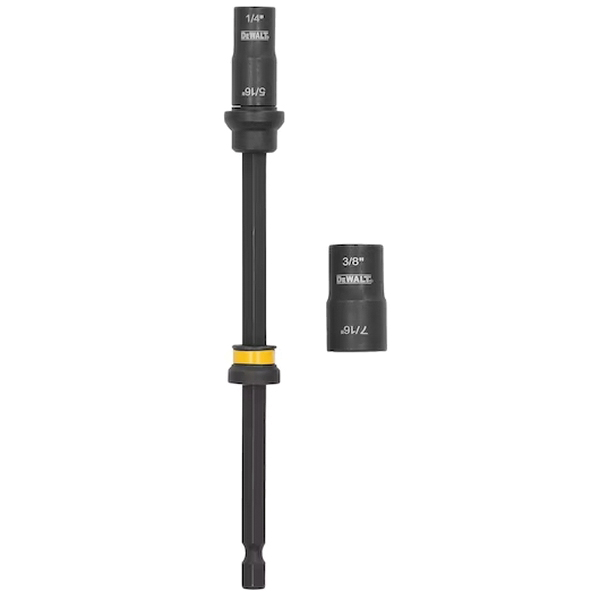 FlexTorq Series DWADENDEXT-2MM 4-in-1 Double Ended Nut Driver, 1 in L, 1/4 in L Shank, Hex Shank