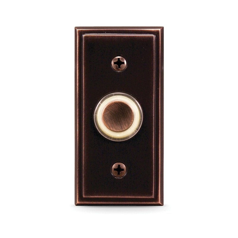 18000114 Traditional Style Doorbell Pushbutton, Wired