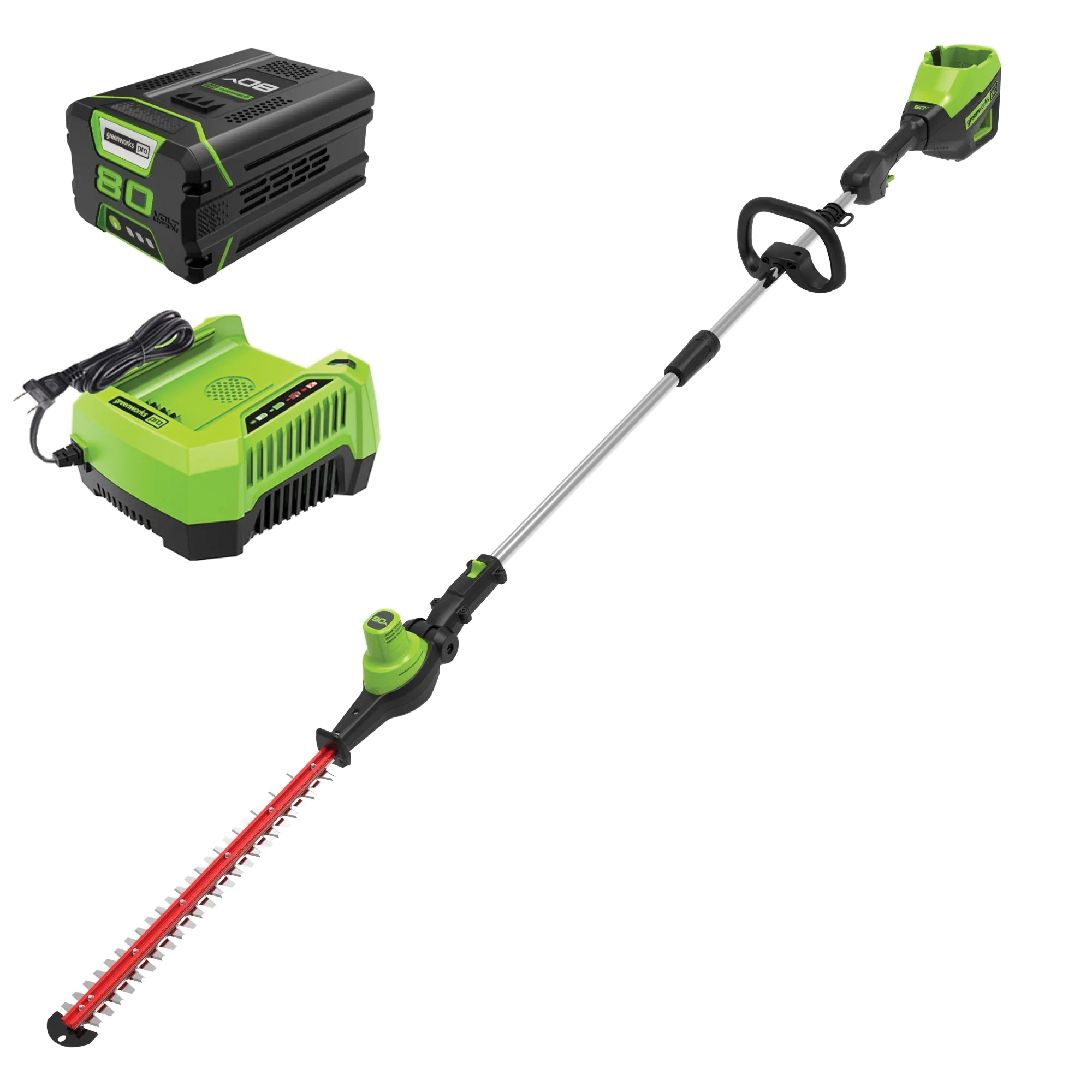 2305102 Hedge Trimmer, Battery Included, 2 Ah, Lithium-Ion, 1.2 in Cutting Capacity, 20 in Blade