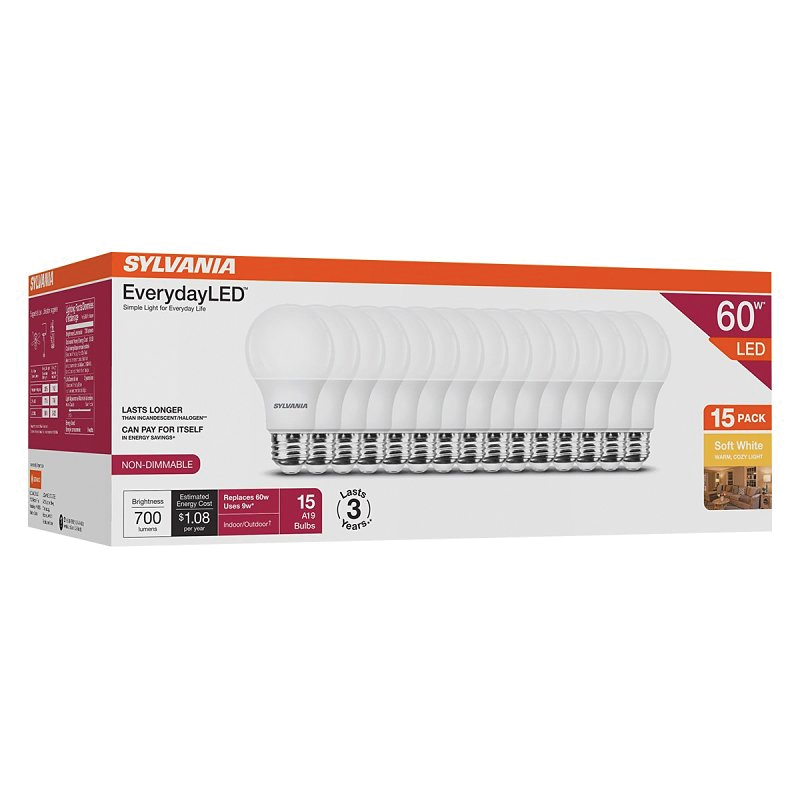 42132 LED Bulb, A19 Lamp, Soft White, 2700 K Color Temp