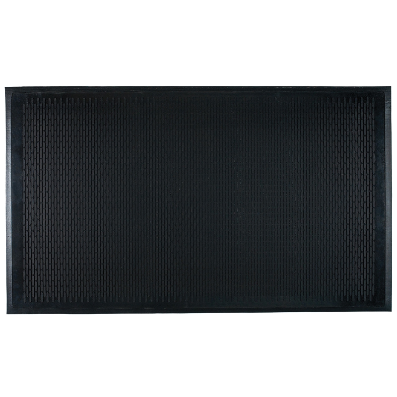 21761 Vehicle Floor Mat, 6 ft L, 4 ft W, Textured Pattern, Rubber Surface, Black