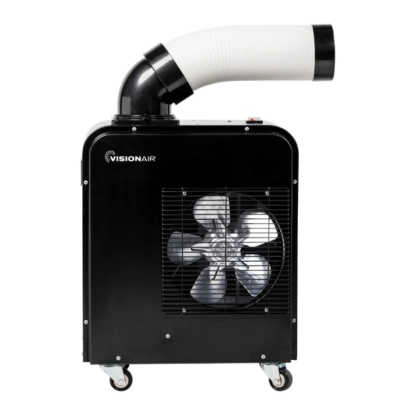 2VASPOT5300 Portable Spot Cooler, 7000 Btu Cooling, 1-Speed, 115 V, 15 A, Black