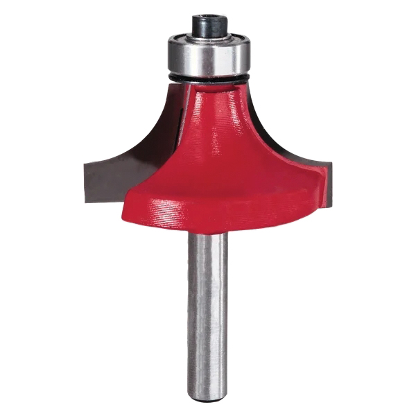 DR34116 Quadra-Cut Rounding Over Router Bit, 1-1/2 in Dia Cutter, 3/4 in L Cutting, 2-1/2 in OAL, 4-Cutter