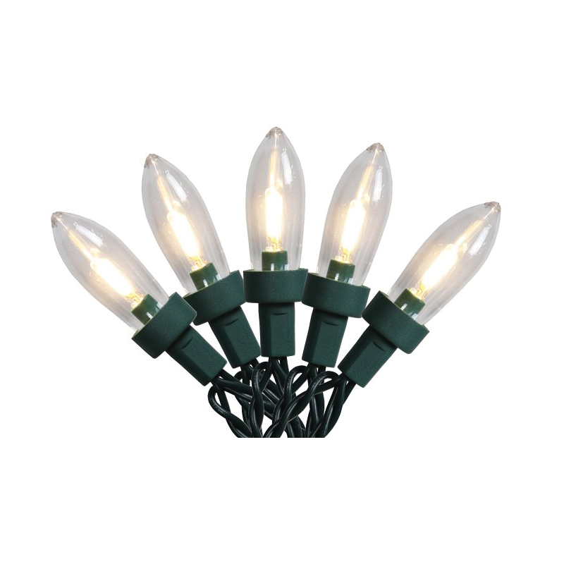 W11L2003 String Light, 120 V, 24.96 W, 100-Lamp, Transparent, Warm White, 67 ft L