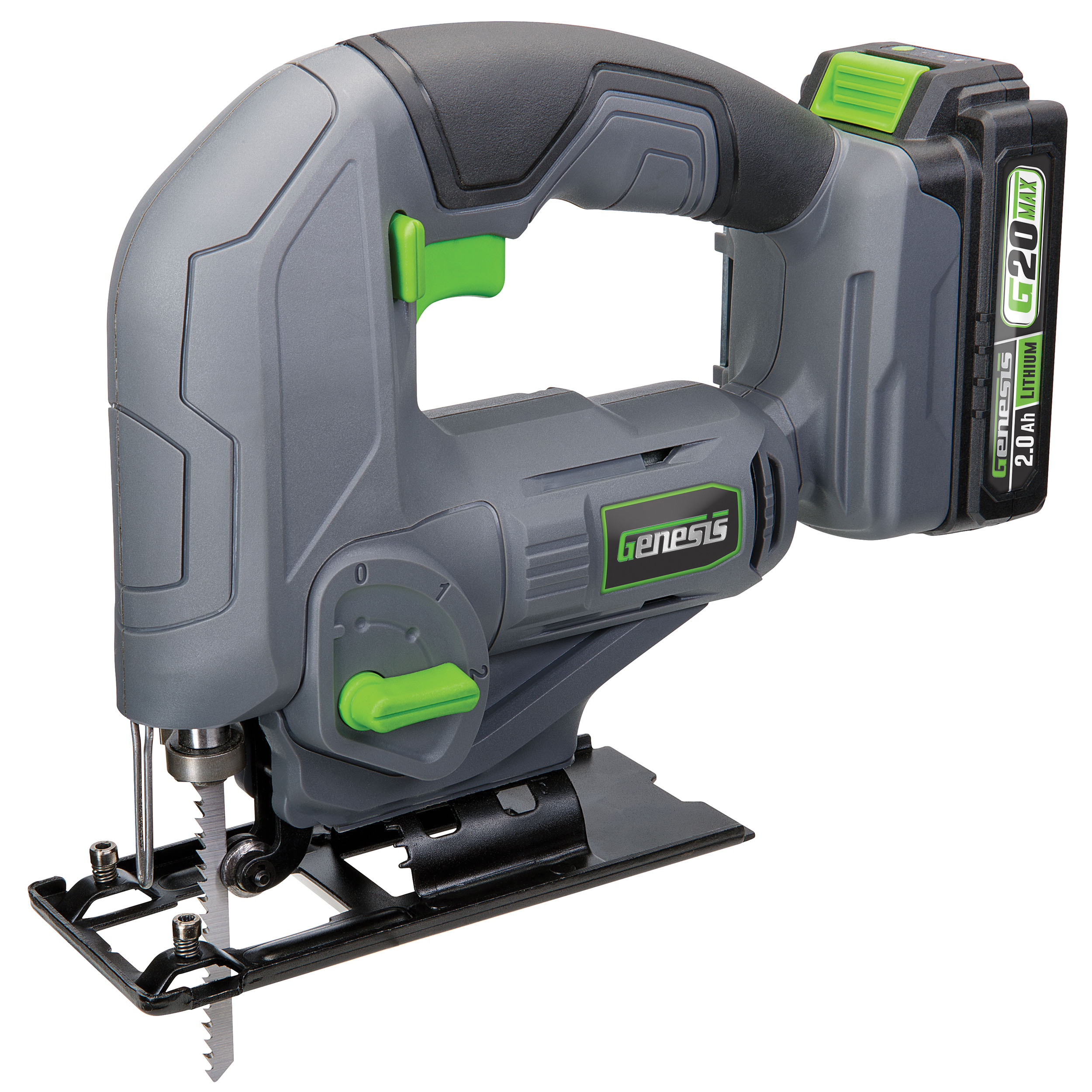 G20MAX GLJS20B Variable Speed Jig Saw, Battery Included, 20 V, 2 Ah, 3/4 in L Stroke, 0 to 2500 spm