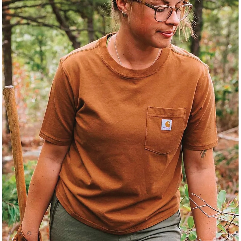 Carhartt Tencel Fiber Series 106122-GI7-XL T-Shirt, XL, Regular, Cotton/Polyester/Tencell Lyocell, Sage, Carhartt Label - 3