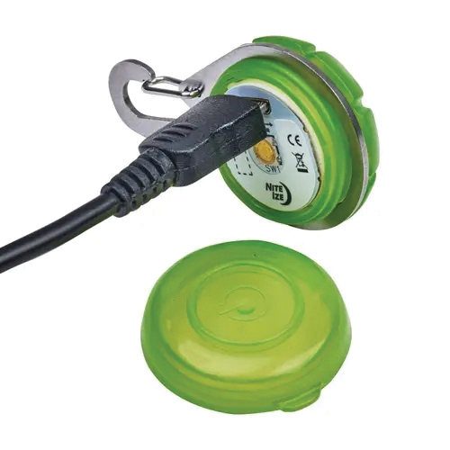 Nite Ize SpotLit PSGSR03-02-R6 Rechargeable Light, Stainless Steel, Blue, For: Collars and Harnesses - 4