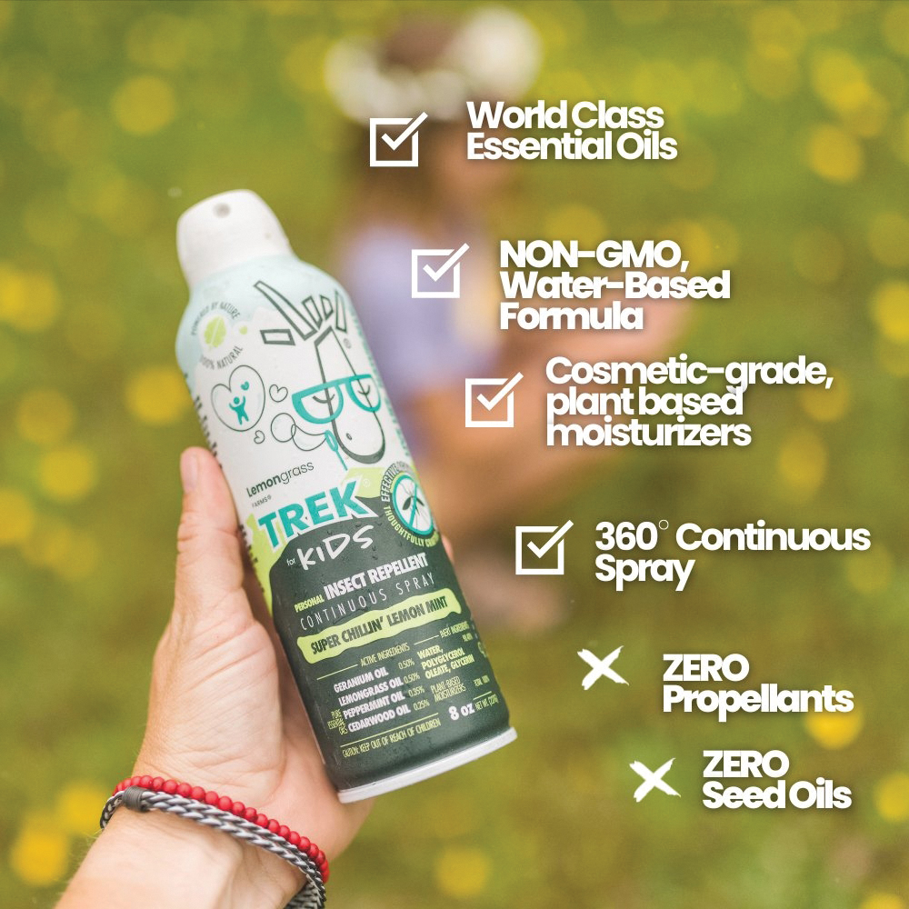 Lemongrass Farms TREK TRFK-8 Kid's Natural Insect Repellent, 8 oz - 4