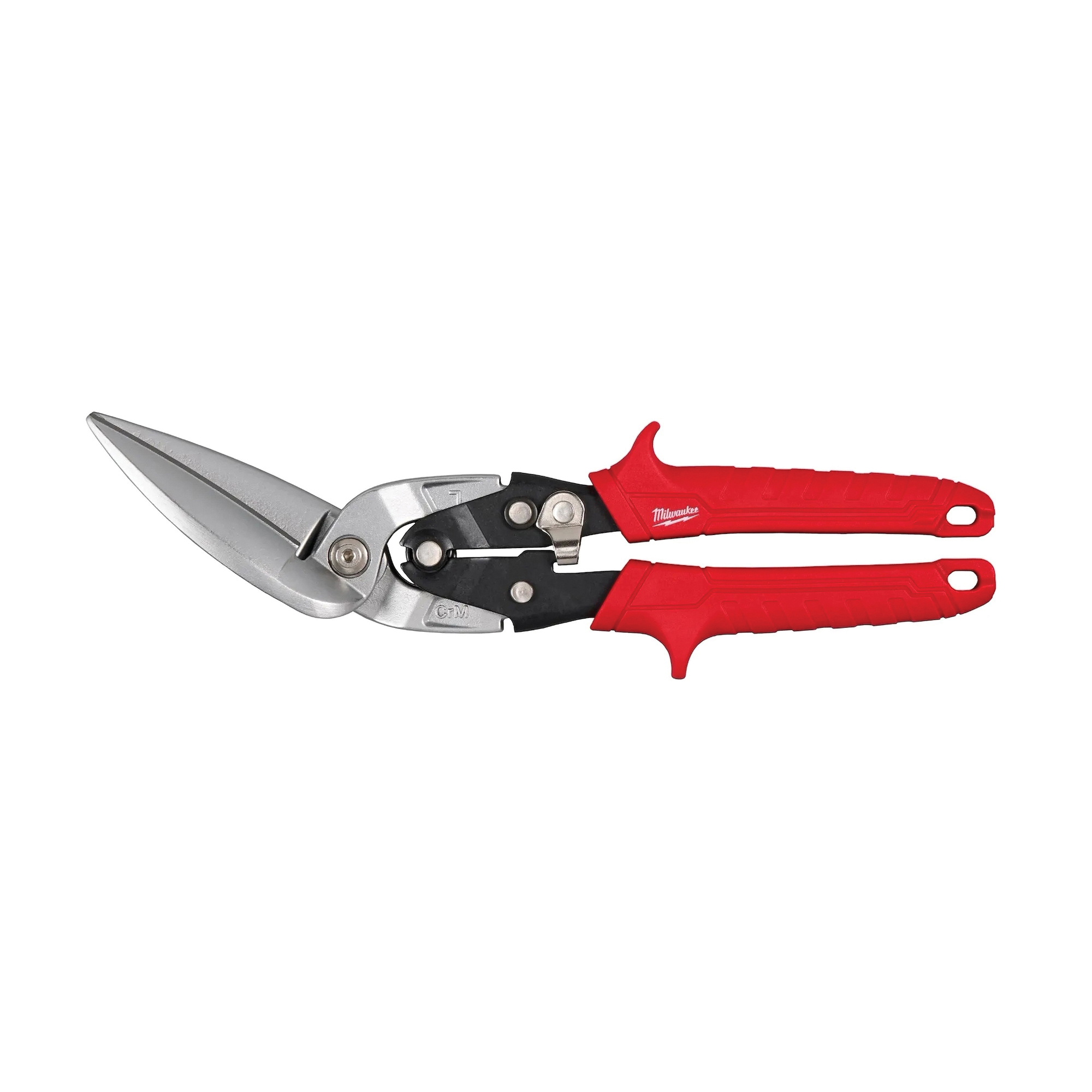 48-22-4568 Aviation Snip, 10-3/4 in OAL, 3 in L Cut, Left Offset, Serrated, Straight Cut, Forged Steel Blade