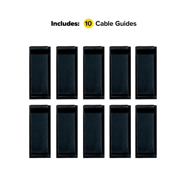 Wrap-It Storage 510-CG-MD-BL Medium Cable Guide, Black - 2
