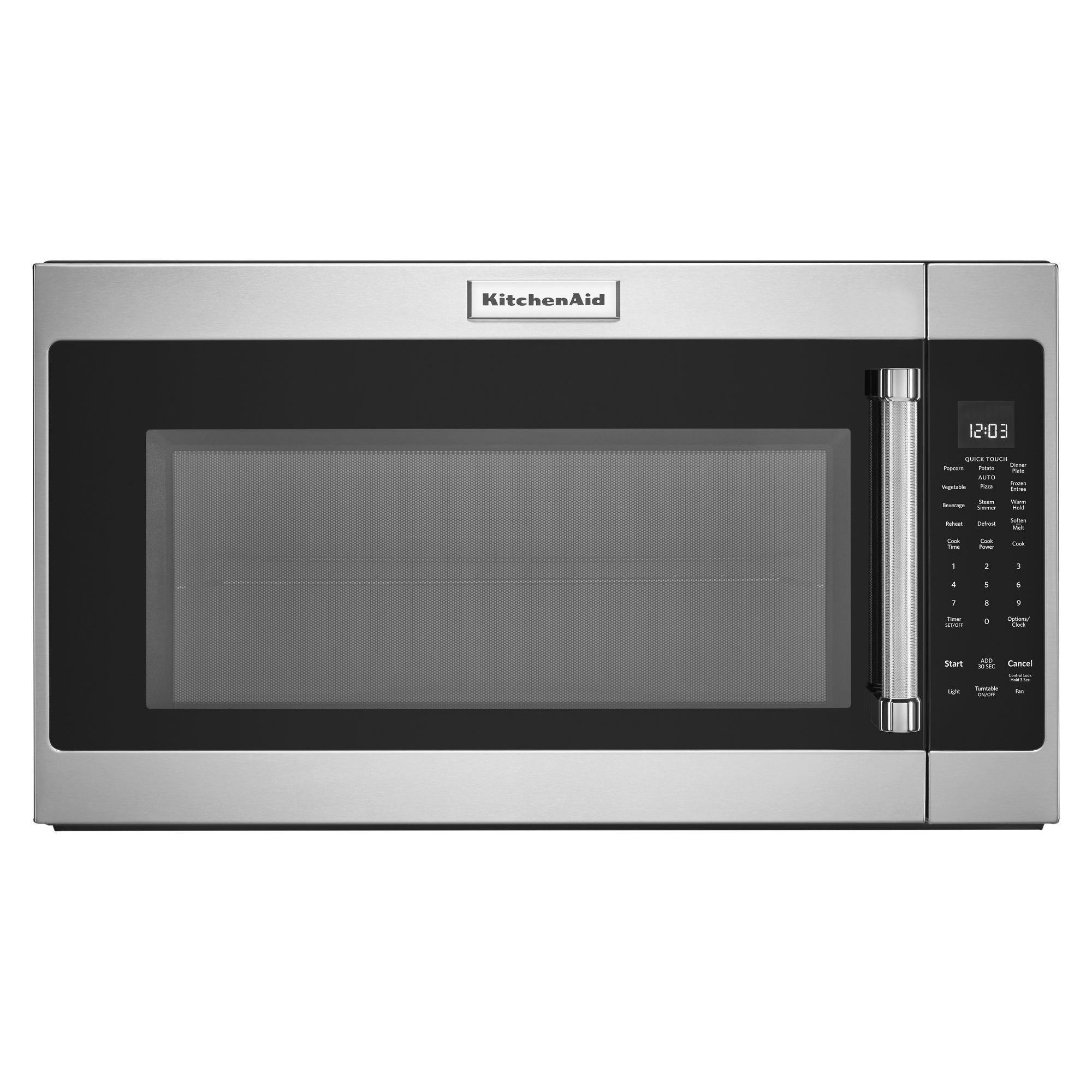 KitchenAid KMHS120EBS Over-the-Range Microwave, 2 cu-ft, 1000 W, Black Stainless Steel