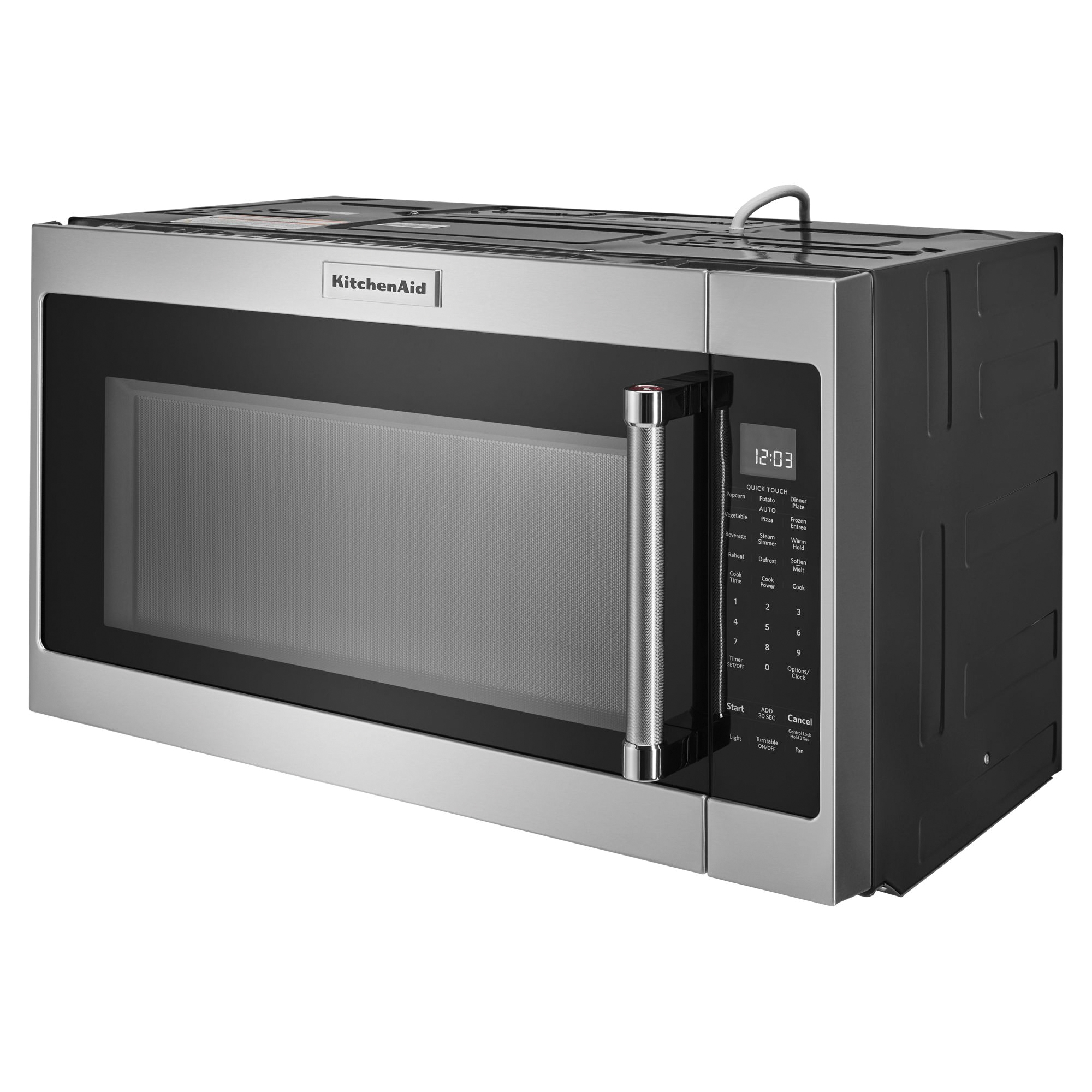 KitchenAid KMHS120EBS Over-the-Range Microwave, 2 cu-ft, 1000 W, Black Stainless Steel