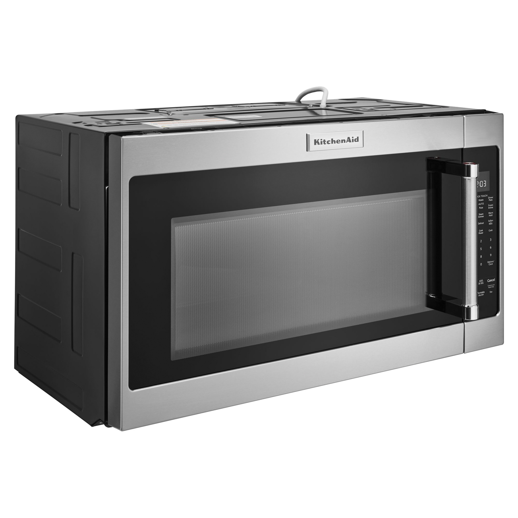 KitchenAid KMHS120EBS Over-the-Range Microwave, 2 cu-ft, 1000 W, Black Stainless Steel