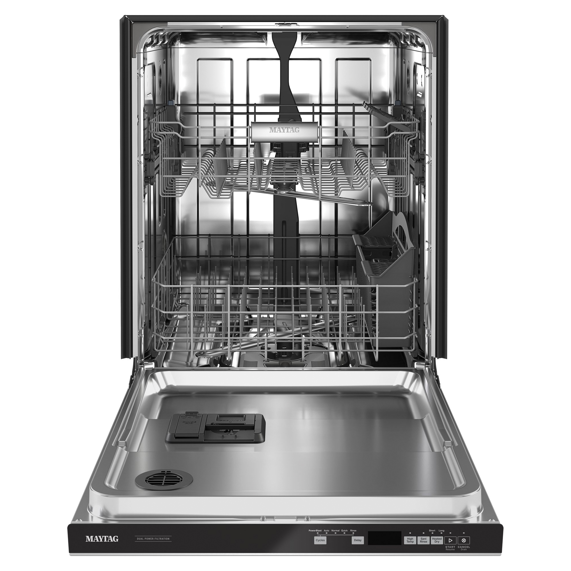 Maytag MDB7959SKZ Top Control Dishwasher, 5-Wash Cycle, Electronic Touch Control, Fingerprint-Resistant Stainless Steel