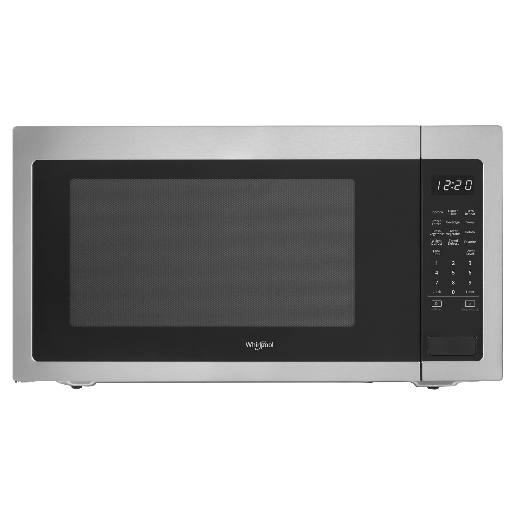 Whirlpool WMC50522HZ Countertop Microwave, 2.2 cu-ft, 1200 W, Fingerprint-Resistant Stainless Steel