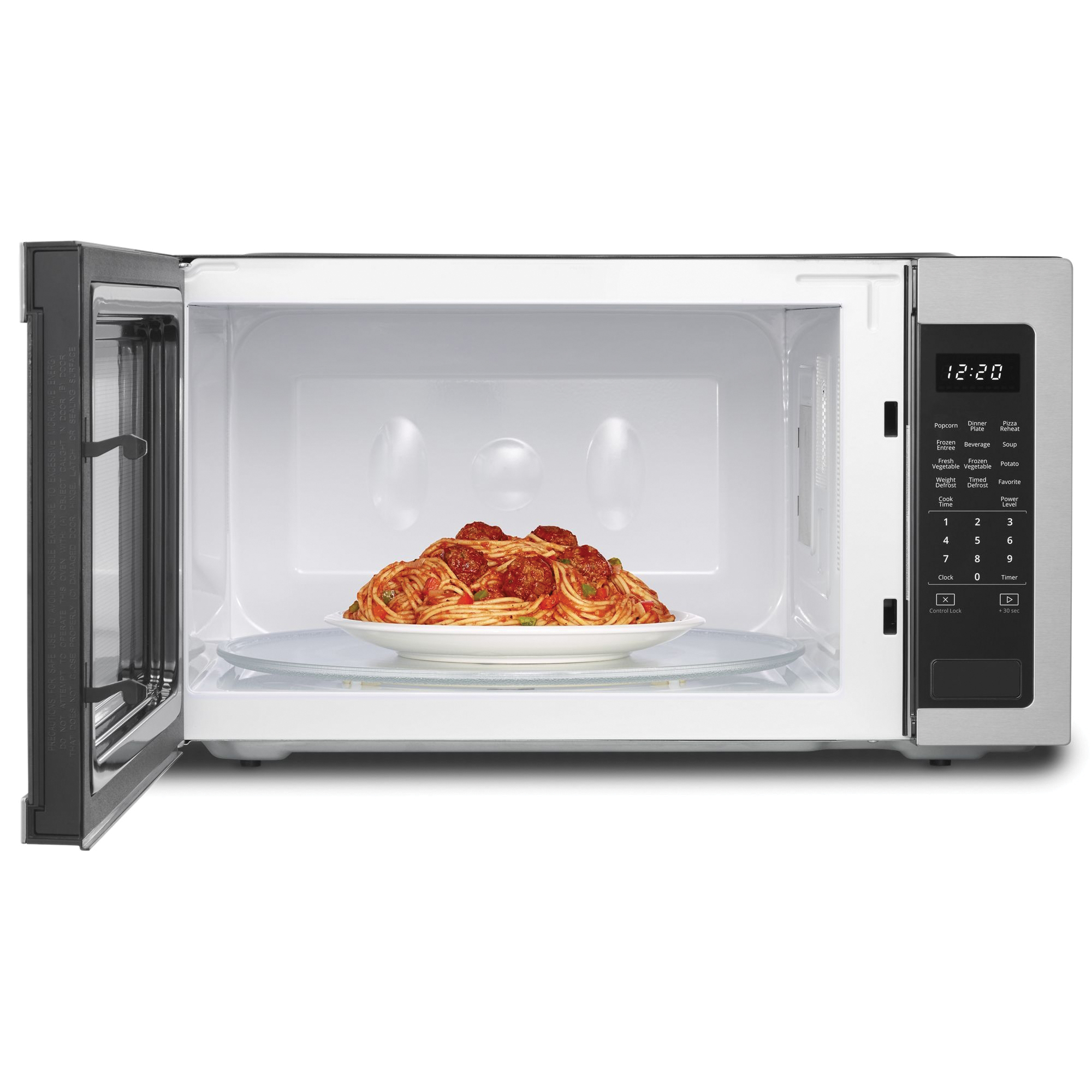 Whirlpool WMC50522HZ Countertop Microwave, 2.2 cu-ft, 1200 W, Fingerprint-Resistant Stainless Steel