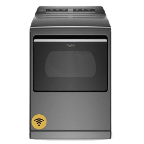 Whirlpool WED7120HC Electric Dryer, 7.4 cu-ft, Touch Control, Top Loading, Vented Vent, Hamper Door, Chrome Shadow