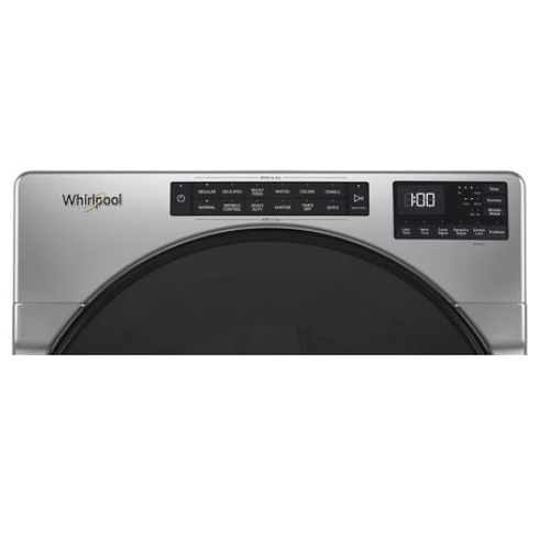 Whirlpool WED5605MC Electric Wrinkle Shield Dryer, 7.4 cu-ft, Touch Control, Front Loading, Vented Vent, Chrome Shadow