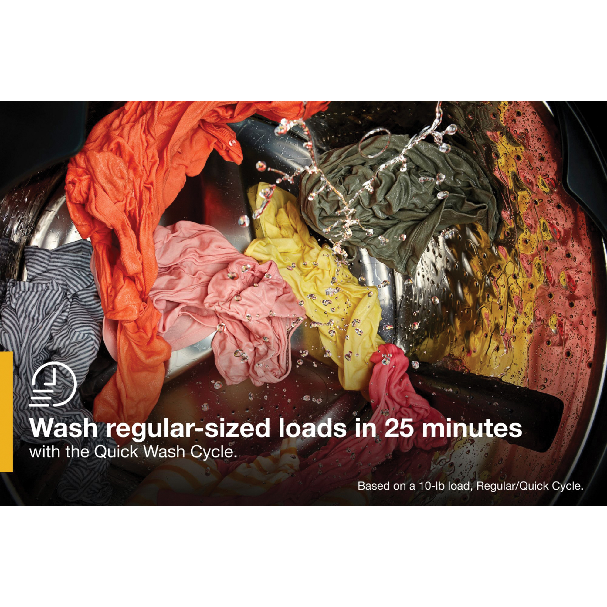 Whirlpool WFW6605MW Front Load Washer, 5 cu-ft, 120 VAC, Touch Control, Stainless Steel, White