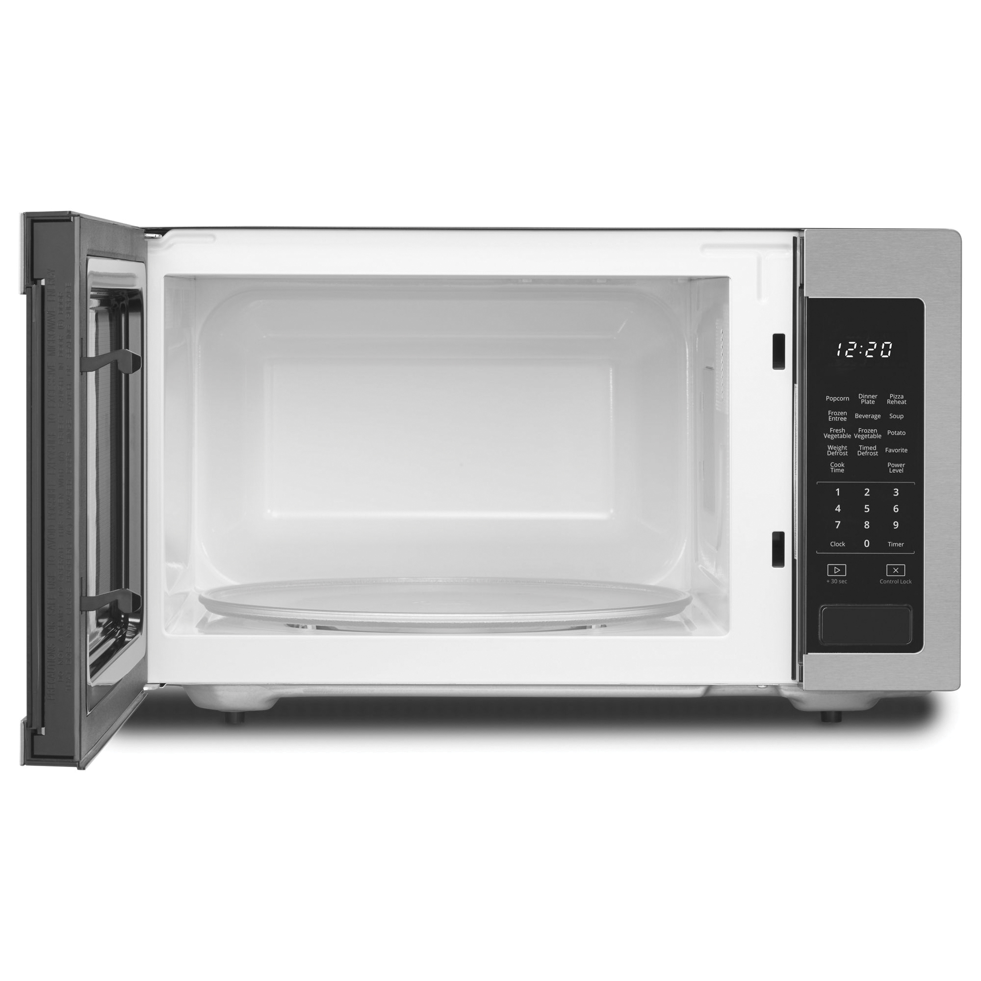 Whirlpool WMC30516HZ Countertop Microwave, 1.6 cu-ft, 1200 W, Fingerprint-Resistant Stainless Steel