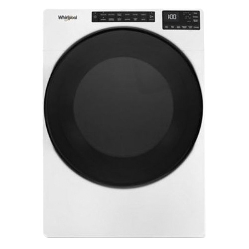 Whirlpool WED5605MW Electric Wrinkle Shield Dryer, 7.4 cu-ft, Touch Control, Front Loading, Vented Vent, White