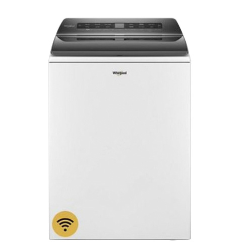 Whirlpool WTW6120HW Top Load Washer, 4.8 cu-ft, 120 VAC, Touch Control, Stainless Steel, White