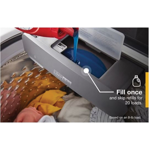 Whirlpool WTW6120HW Top Load Washer, 4.8 cu-ft, 120 VAC, Touch Control, Stainless Steel, White