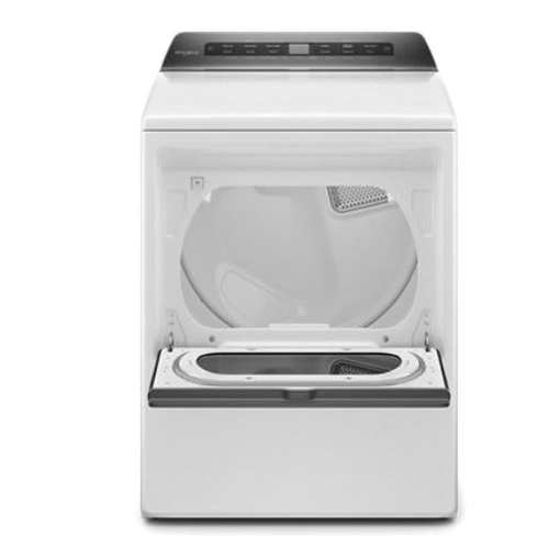 Whirlpool WGD5100HW Gas Dryer, 7.4 cu-ft, Touch Control, Top Loading, Vented Vent, Hamper Door, White, Powder-Coated