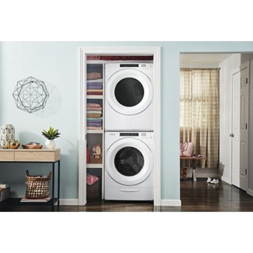 Whirlpool WHD560CHW Heat Pump Dryer, 7.4 cu-ft, 5 W, Electronic Touch Control, Front Loading, Ventless Vent, White