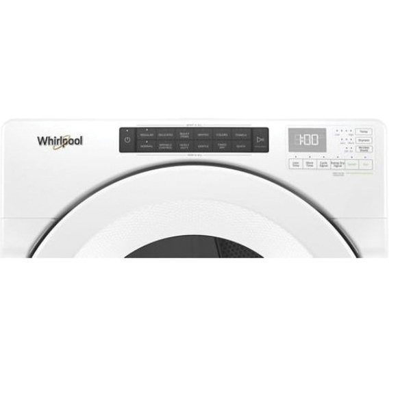 Whirlpool WHD560CHW Heat Pump Dryer, 7.4 cu-ft, 5 W, Electronic Touch Control, Front Loading, Ventless Vent, White