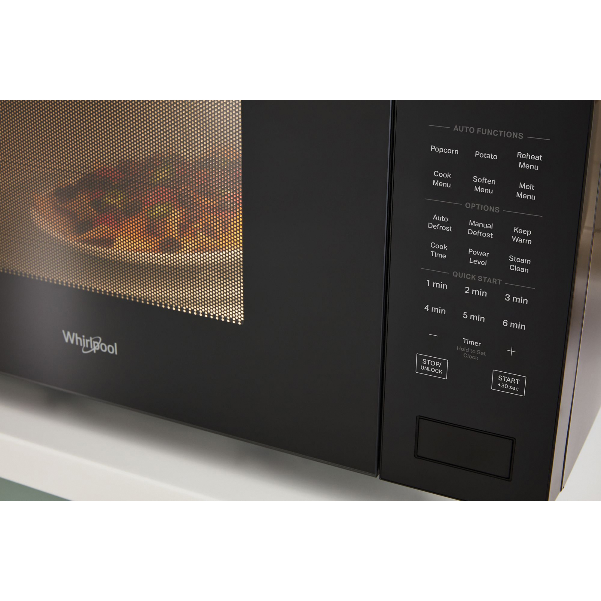 Whirlpool WMCS7024RZ Countertop Microwave, 2.2 cu-ft, 1200 W, Fingerprint-Resistant Stainless Steel