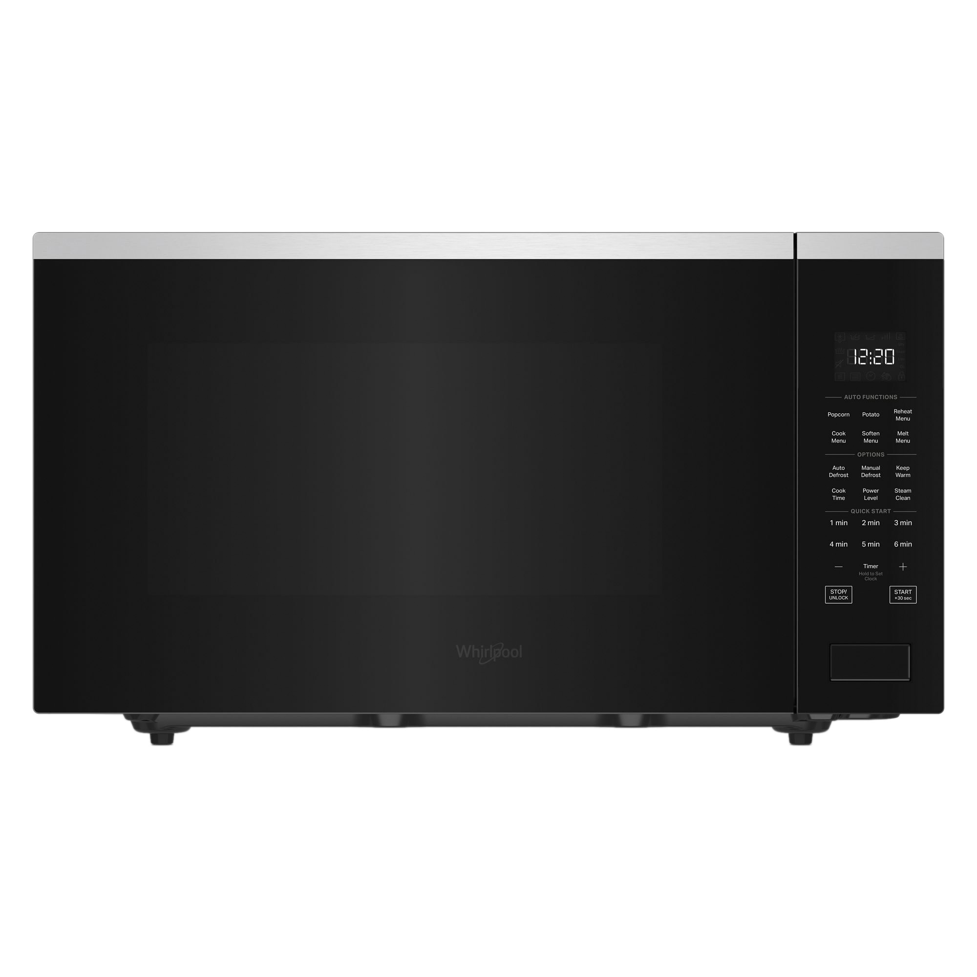 Whirlpool WMCS7024RZ Countertop Microwave, 2.2 cu-ft, 1200 W, Fingerprint-Resistant Stainless Steel