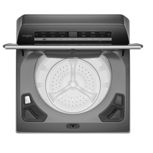 Whirlpool WTW7120HC Top Load Washer, 5.3 cu-ft, 120 VAC, Touch Control, Stainless Steel, Chrome Shadow