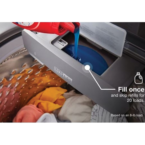 Whirlpool WTW7120HC Top Load Washer, 5.3 cu-ft, 120 VAC, Touch Control, Stainless Steel, Chrome Shadow