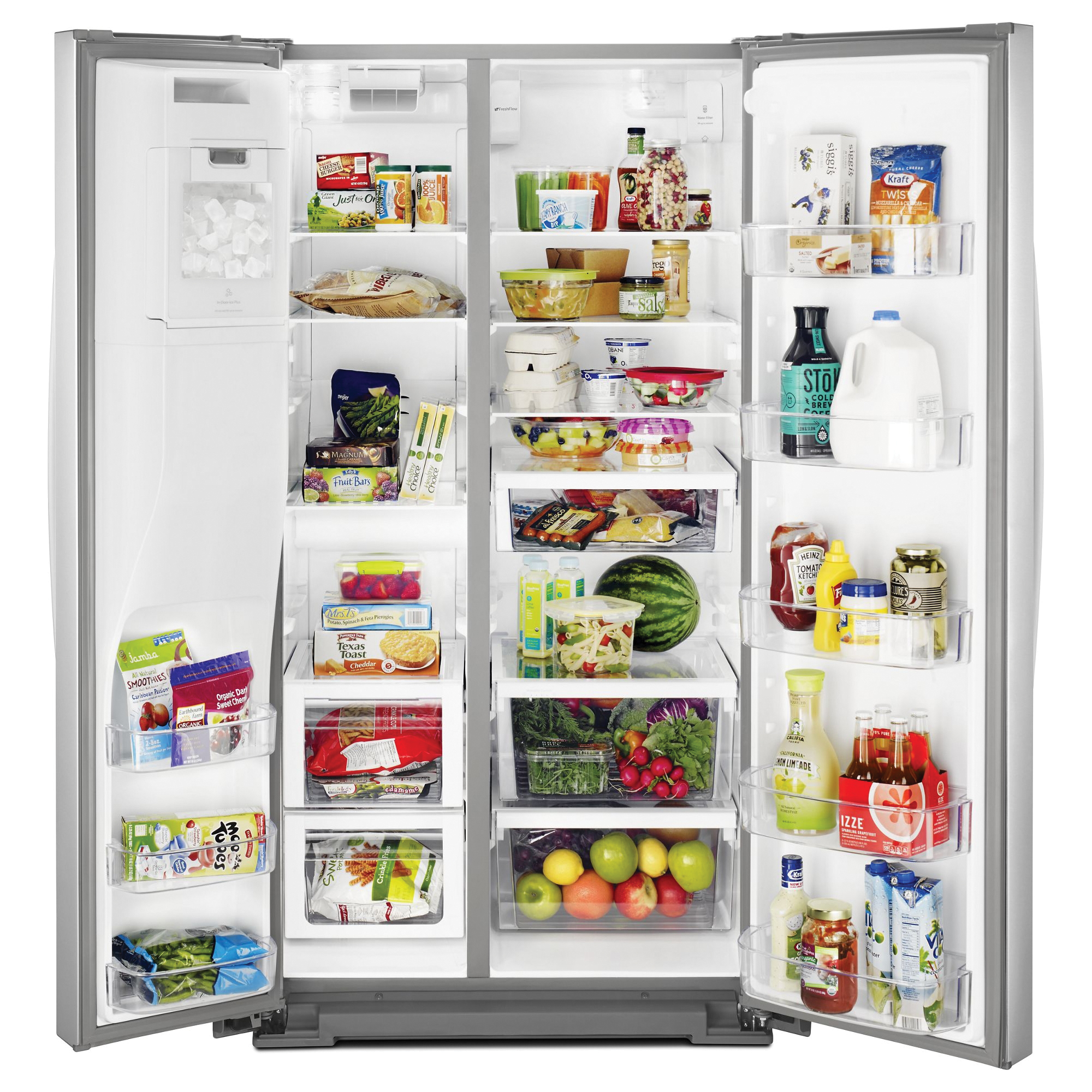 Whirlpool WRS588FIHZ Refrigerator, 28.7 cu-ft Overall, 17.58 cu-ft Refrigerator, 11.12 cu-ft Freezer