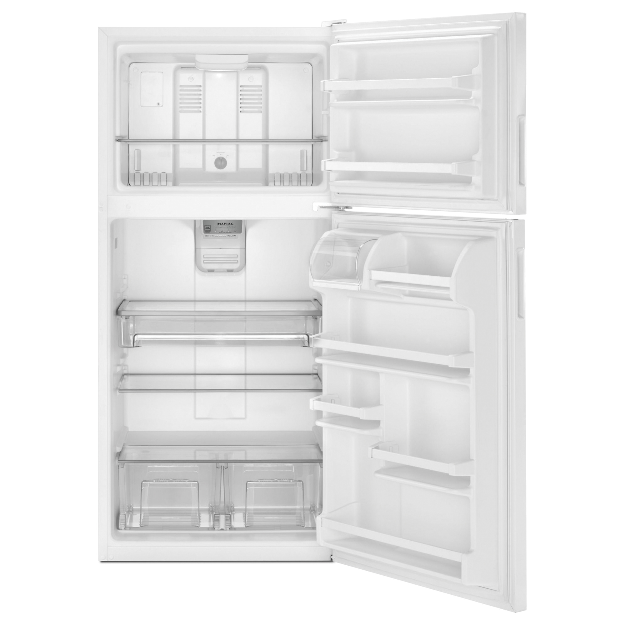 Maytag MRT118FFFH Top-Freezer Refrigerator, 18.15 cu-ft Overall, 13.06 cu-ft Refrigerator, 5.09 cu-ft Freezer, 2-Door