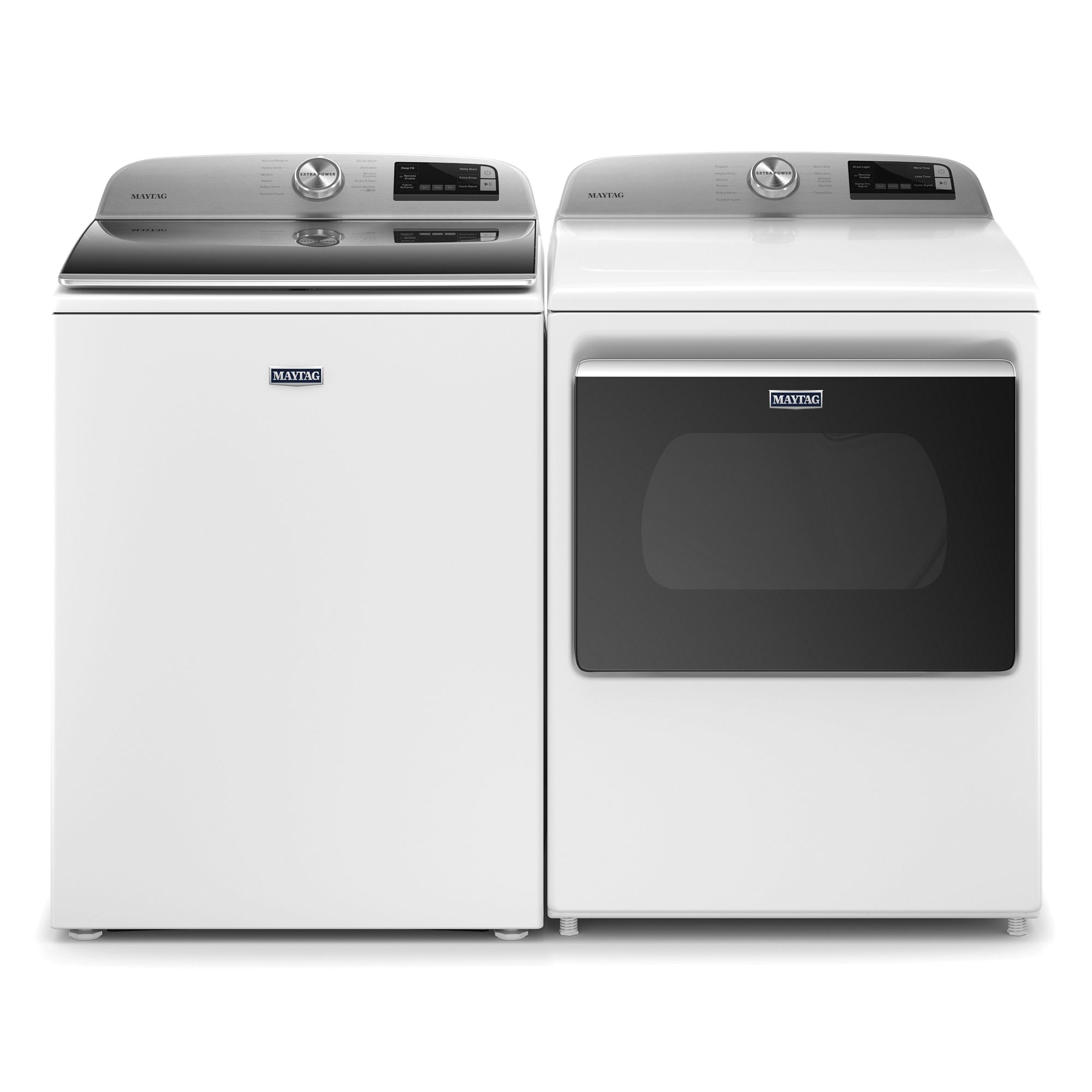Maytag MVW6230HW Top Load Washer, 4.7 cu-ft, 120 VAC, Knob Control, Stainless Steel, White