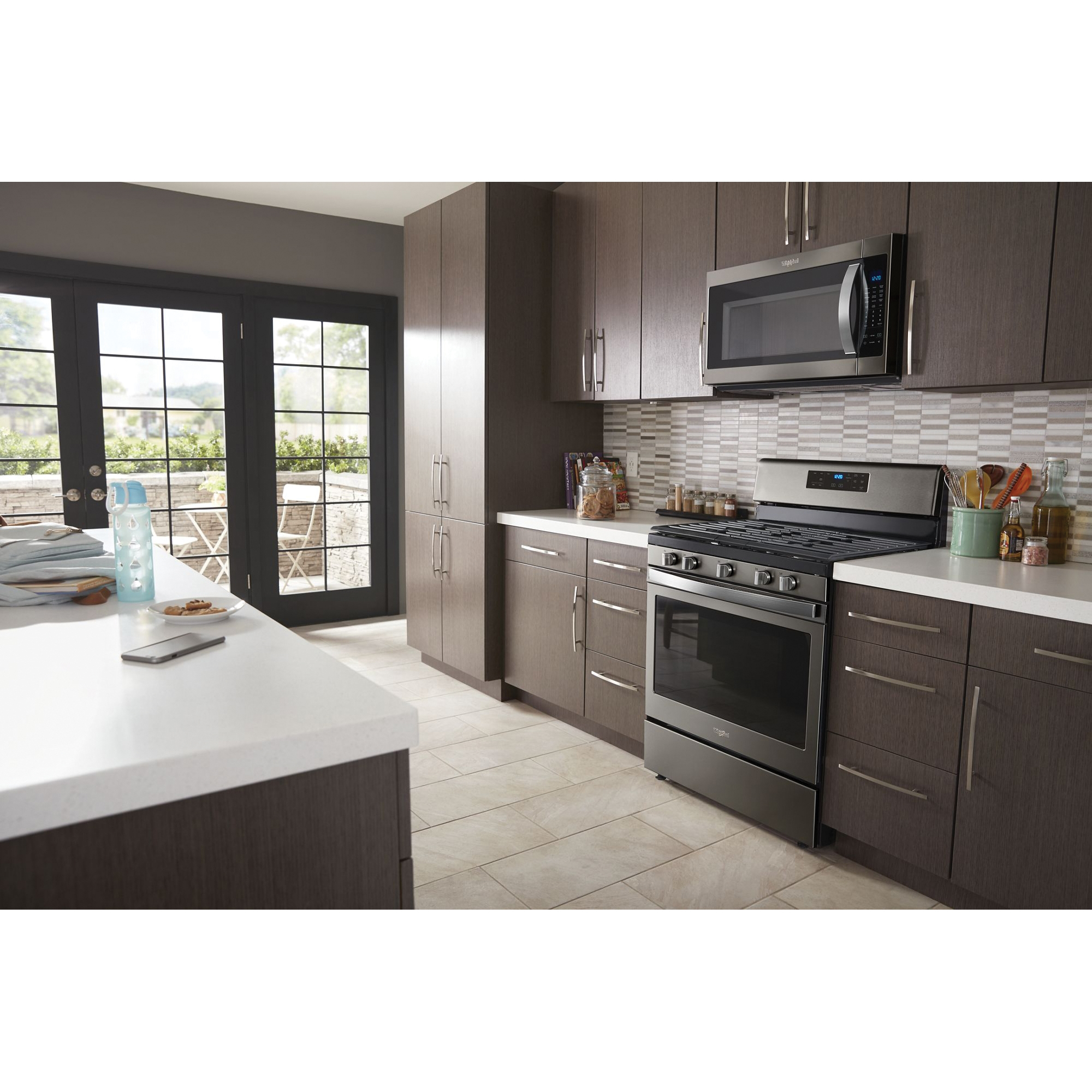 Whirlpool WMH53521HZ Over-the-Range Microwave, 2.1 cu-ft, 1000 W, Fingerprint-Resistant Stainless Steel